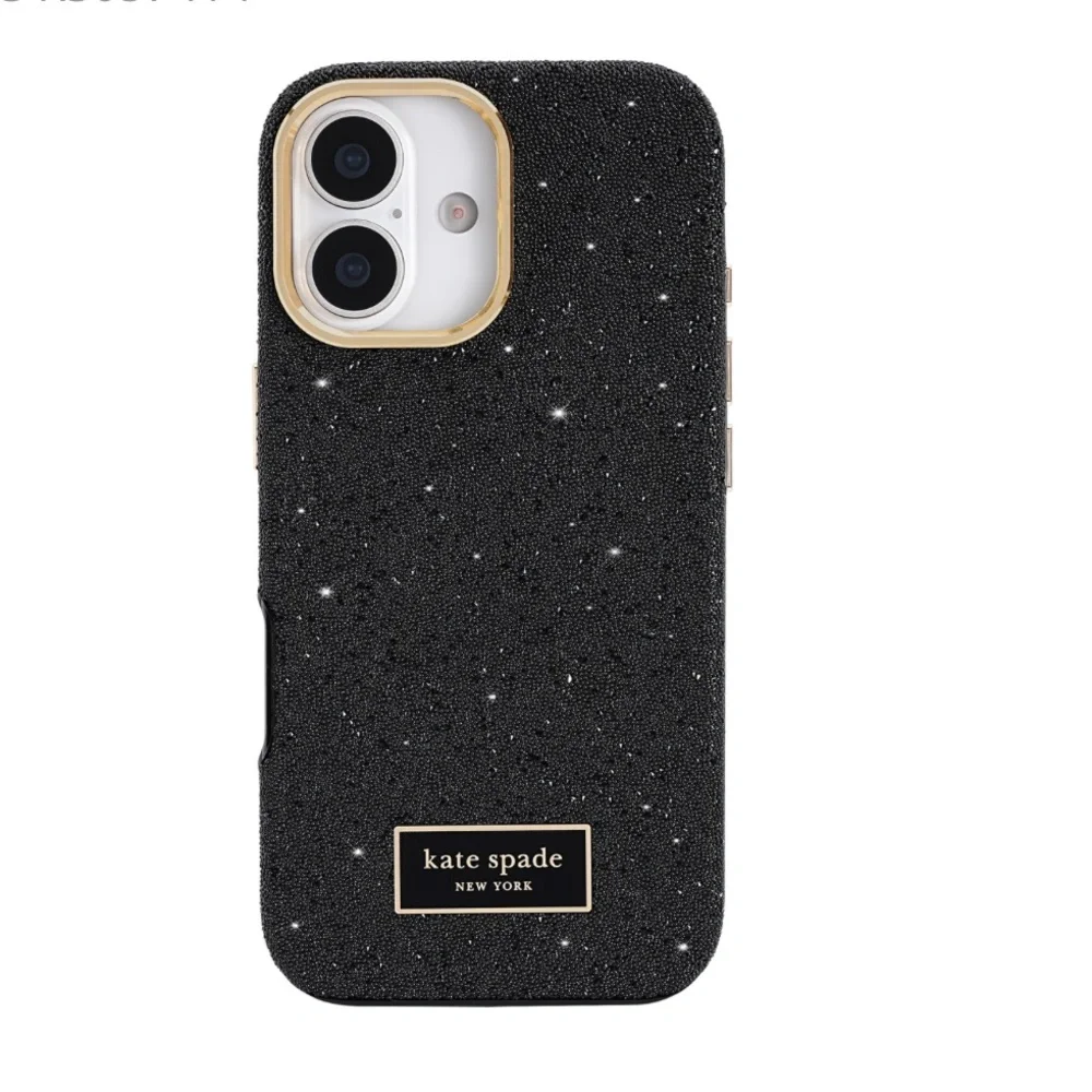 iPhone 17 Kate Spade Black Crystal Pavé Case